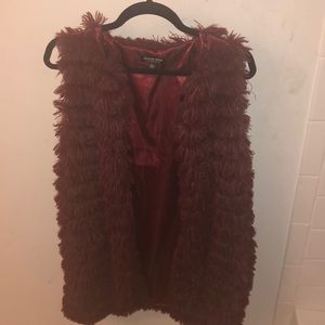 Faux fur vest